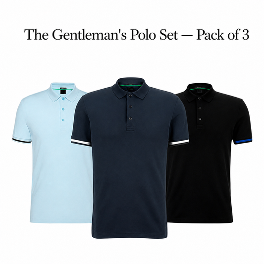 3er-Pack klassische Poloshirts